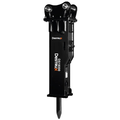 Destrux Hydraulic Breakers / Hammers | DS-225 to DS-18000 Model | Oil Flow Range 5-79 GPM | For Excavators & Skid Steers