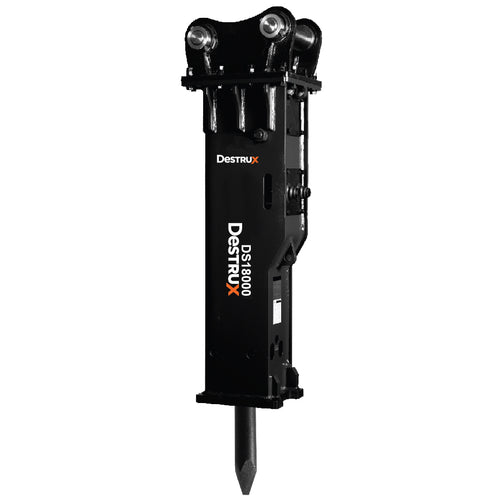 Destrux Hydraulic Breakers / Hammers | DS-225 to DS-18000 Model | Oil Flow Range 5-79 GPM | For Excavators & Skid Steers