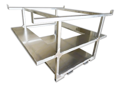 MWE Bare Truck Skid | Model‑BTS48 | 48″ Width | TIG‑Welded Aluminum Frame | For Commercial & Fleet Soft Wash / Pressure Wash Rigs