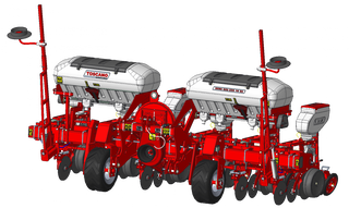 TOSCANO | Pneumatic Seeder Telescopic – Disc Type | Model 6 Units | Total Width 13.81 Feet | HorsePower 100-110 HP | For Tractor