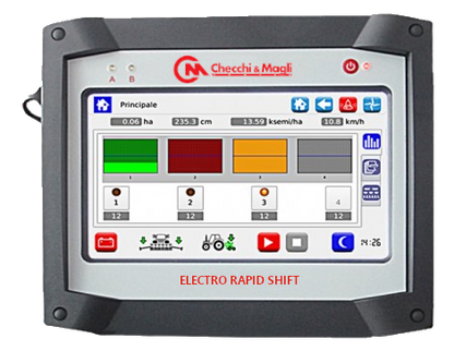 Checchi & Magli Electro Rapid Shift (ERS) | Inter-Plant Spacing 2” - 40” | Customizable Menu In 5 Languages | For Tractor