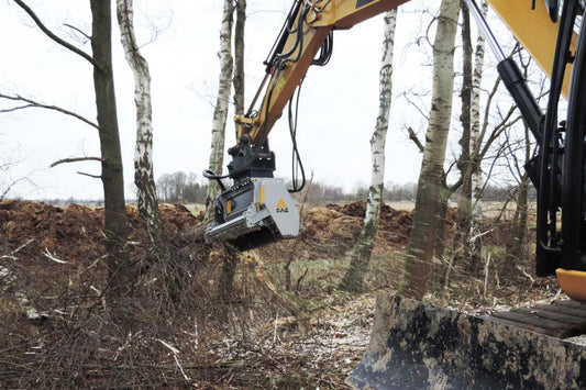 FAE | DML/HY & DML/HY/VT Forestry Mulcher | Model 75 To 125 | Width 31″ To 49″ | Shreds Up to 4.7" Inches Diameter | Machine Size 5 To 13 Ton | For Excavators