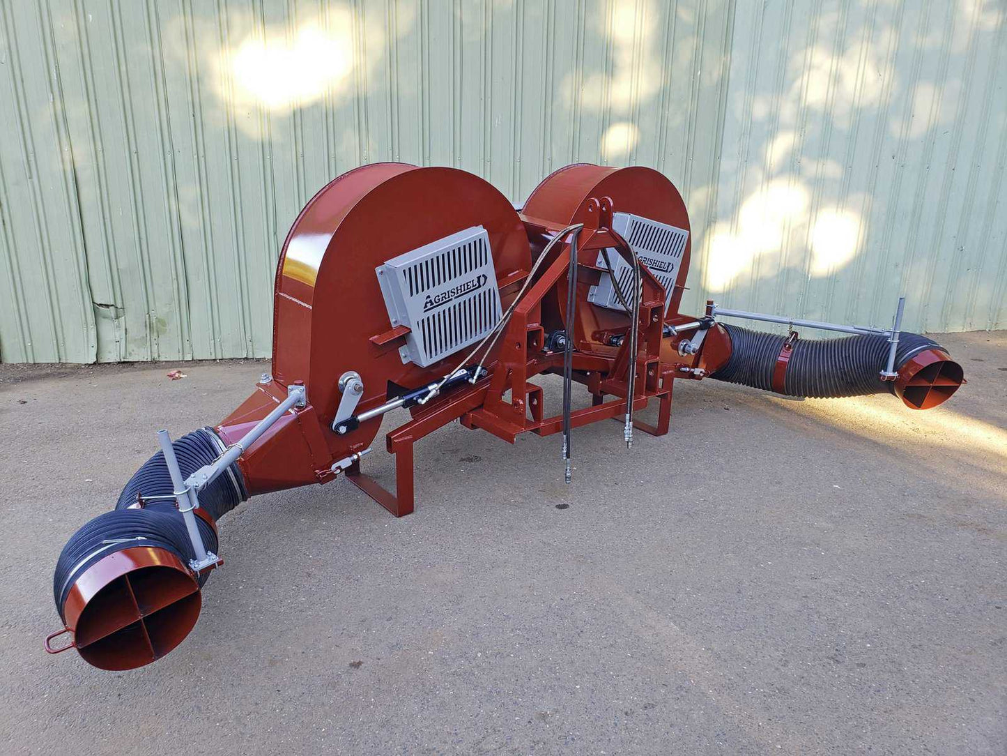 Agrishield Double PTO Berm Blowers | Horsepower 70 HP | Hydraulically-Operated Dampers | For Tractors