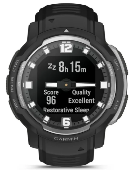 Garmin Instinct® Crossover - Standard Edition Rugged Hybrid Smartwatch
