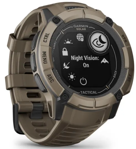 Garmin Instinct® 2X Solar - Tactical Edition 50 MM Rugged Hybrid Smartwatch