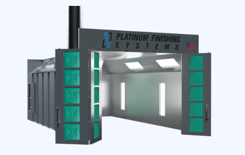 Platinum Finishing Paint Booth Systems Silver Edition Cross Flow Paint Booth