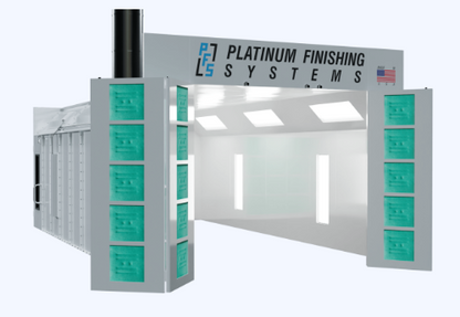Platinum Finishing Paint Booth Systems Silver Edition Cross Flow Paint Booth