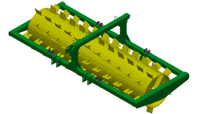 Roller Chopper Blade Renovator 8', 10', 12', 14’ & 16’ w/ 30", 36", 42", 50”, 56” & 64” Drum For Tractor Or Dozer