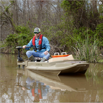 Beavertail | Boats Stealth 2000 Sneakboat | Width 44 Inches | Length (Overall) 144" Inches | Weight Capacity 460 lbs | For Hunters, Anglers & Shallow Water Navigation
