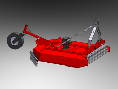 Woody Equipment Brush Cutter Rear Series | Size 4', 5'  & 6' | 30 HP To 60 HP | For Tractor