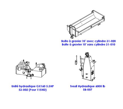 Woody Equipment 9' 9'' Forestry Trailer Model 10-66 HV with Log Loader 115 HD | For Tractors