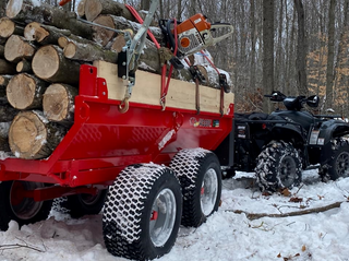 Woody Equipment Tilting Dump Trailer Model 407 & 408 V Series | 18-45 HP | Pull Type | For ATVs,  Side by Sides & Small Tractor