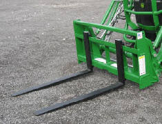 WORKSAVER PALLET FORKS TRACTOR JOHN DEERE MOUNT FOR TRACTOR