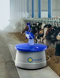 Sveaverken RoboPusher Nimbo-Feed Pusher Robot For Dairy Farms