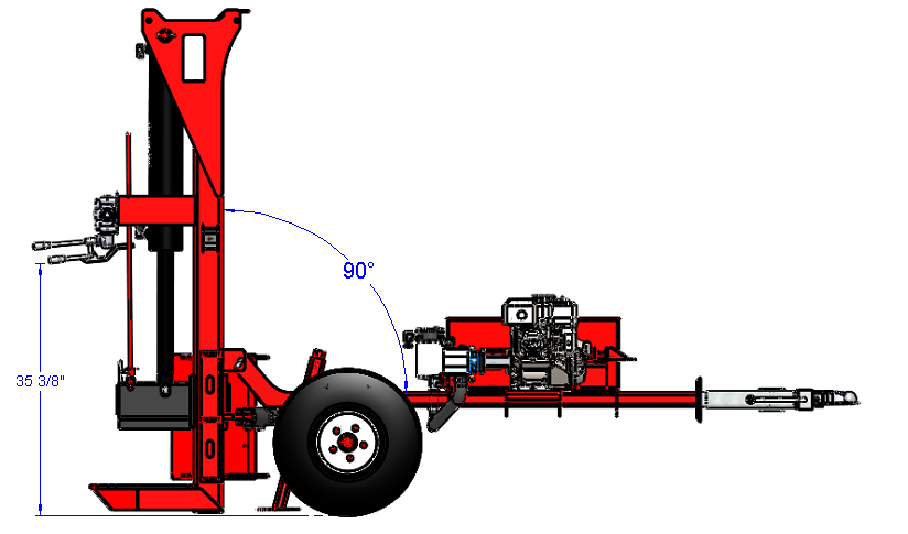 Woody Equipment Fully Autonomous Log Splitter 3 Point | Standard Series | Split Horizontally & Vertically | 5.5 HP To 9 HP Honda Power