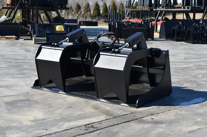 Loflin Fabrication Monster Grapple Bucket | 72" To 96" Width | Hydraulic Flow 44 To 86 GPM | For Skid Steers