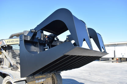 Loflin Fabrication Monster Grapple Bucket | 72" To 96" Width | Hydraulic Flow 44 To 86 GPM | For Skid Steers