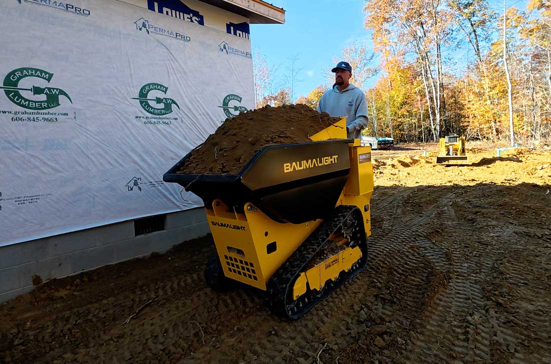 Baumalight Mini Dumper | Model DT515RH | Tracked | 22.1 HP Honda GX690 | 0.5 yd³ Liquid Capacity | 35.8" Width
