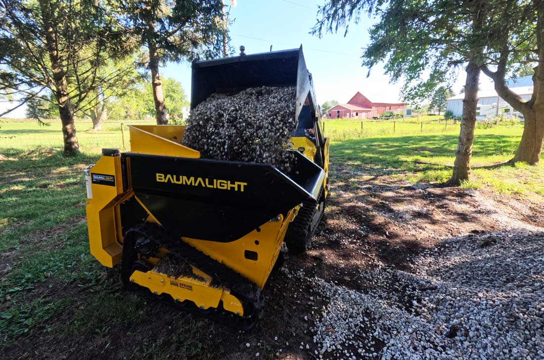 Baumalight Mini Dumper | Model DT515RH | Tracked | 22.1 HP Honda GX690 | 0.5 yd³ Liquid Capacity | 35.8" Width