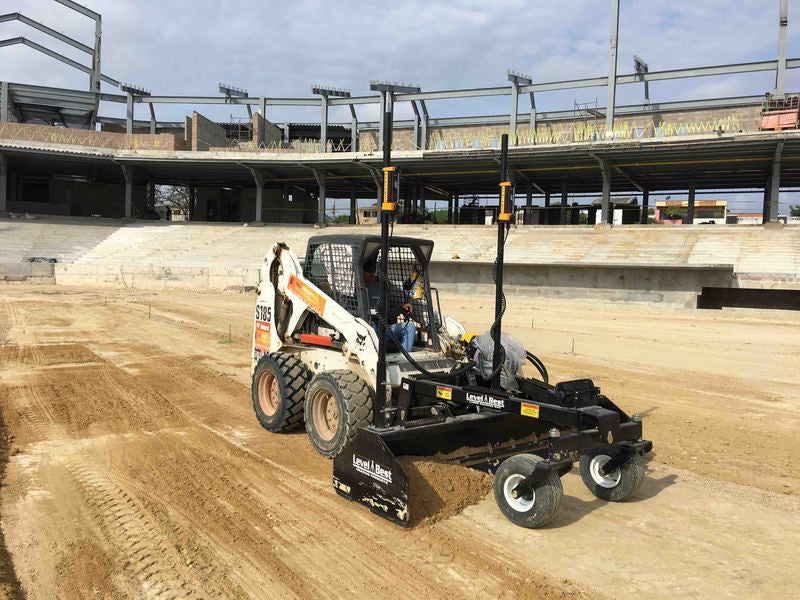 Level Best Laser Grading Scraper | Model PD84 | Width 84" | 15–25 GPM | For Skid Steer & Compact Track Loader