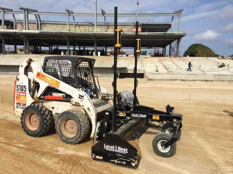 Level Best Laser Grading Scraper | Model PD84 | Width 84" | 15–25 GPM | For Skid Steer & Compact Track Loader