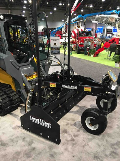 Level Best Laser Grading Scraper | Model PD84 | Width 84" | 15–25 GPM | For Skid Steer & Compact Track Loader