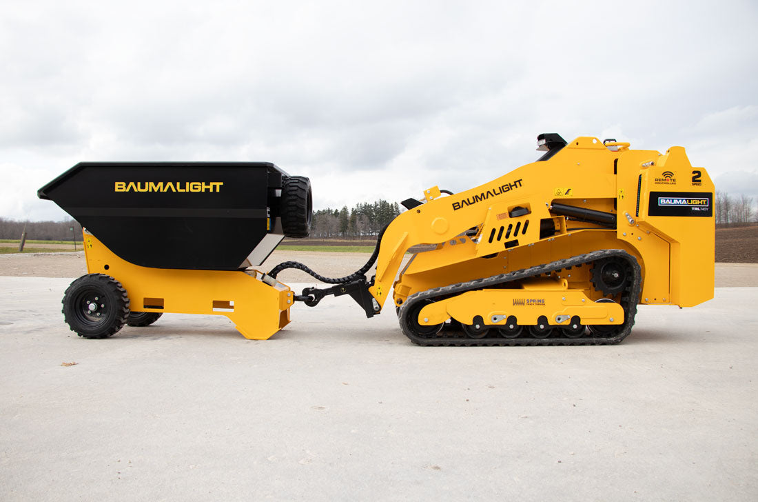 Baumalight Trailer Dumper | Model DW51QT | Width 35.5" | 5-10 GPM | For Mini Skid Steers