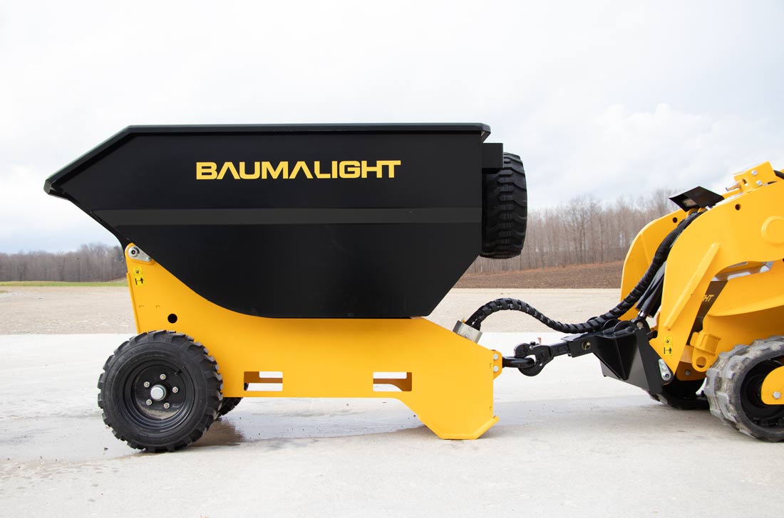 Baumalight Trailer Dumper | Model DW51QT | Width 35.5" | 5-10 GPM | For Mini Skid Steers
