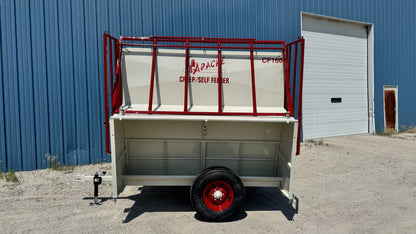 Apache Equipment 160 Creep/Self Feeder | Length 8' | Capacity 160 Bushel | Portable & Skid | Heavy‑Duty Steel & Galvanized Options | For Daily Feeding Pressure