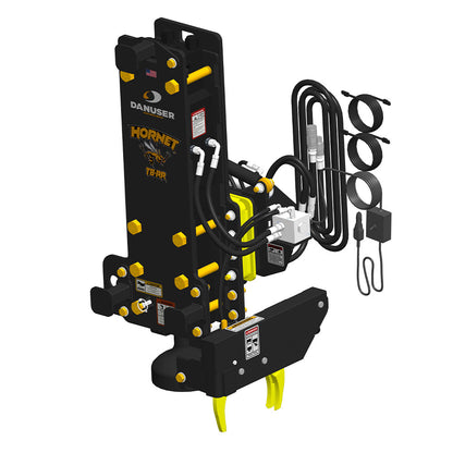 Danuser Hornet Post Driver w/ Tilt, No Grapple | Model T8-RR | Width 45.75" | Machine Size 6-8 Tons | For Excavators