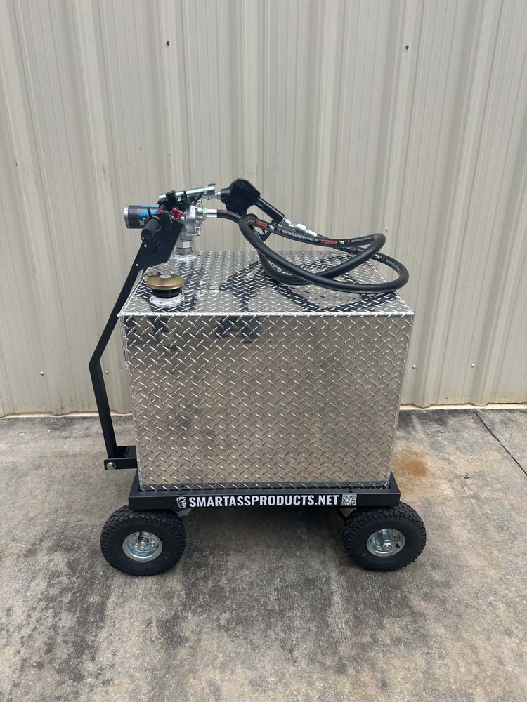 Smart Ass Fuel Mule Flatlander | 70 Gallon | Width 30" | Motor 750W | Motorized Electric Gas Caddy
