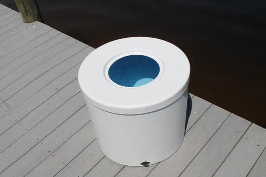 RIO MARINE CUSTOMS | Fiberglass Livewell | Model CMLW40 | 23" D x 21" H | 40 Gallon Capacity | For Fishing Adventures