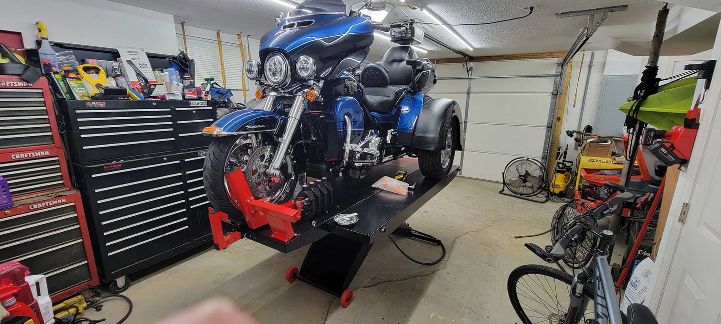 Black Widow ProLift Pneumatic ATV Lift Table | Model BW-PROLIFT-HDXW-ATV | 48" Wide, 105.5" Long | 1,500 lb Capacity | For ATV & Motorcycle Maintenance