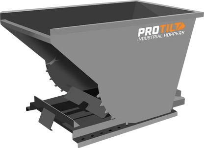 ProTilt Self-Dumping & Bump Release Hopper | Heavy-Duty | Volume Capacity 1-6 Cubic Yard | Width 38" - 124" | For Fork Lifts