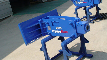 HydroRam HK45 Skid Steer Hydraulic Hammer | Overall Length 70.4" | For 10.6-18.5 GPM Mini Skid Steers