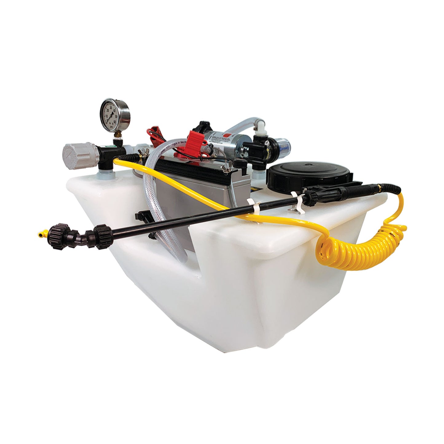 Spyker Drop-In Sprayer | Model SPYDSS-9G | 9 Gallon Capacity | 12V Battery | 65” Spray Width | For Spyker & Lesco Spreaders