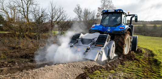 FAE | RSH/HP Stone Crusher | Model 200 To 250 | Width 83" To 101.9" | Crushed Depth Up to 20" | Horsepower 360 To 500 HP | For Tractors