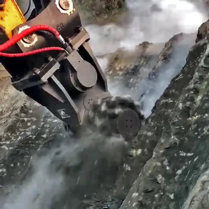 RockZone Rock and Concrete Grinder Attachment | Models G50, G60 & G125 | Width 41" To 59" | 40 To 150 Ton | For Excavators