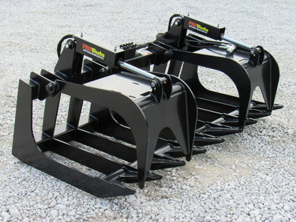 ProWorks 6' Grapple Root Dual Cylinder | Width 72" | 15-25 GPM | For Skid Steers