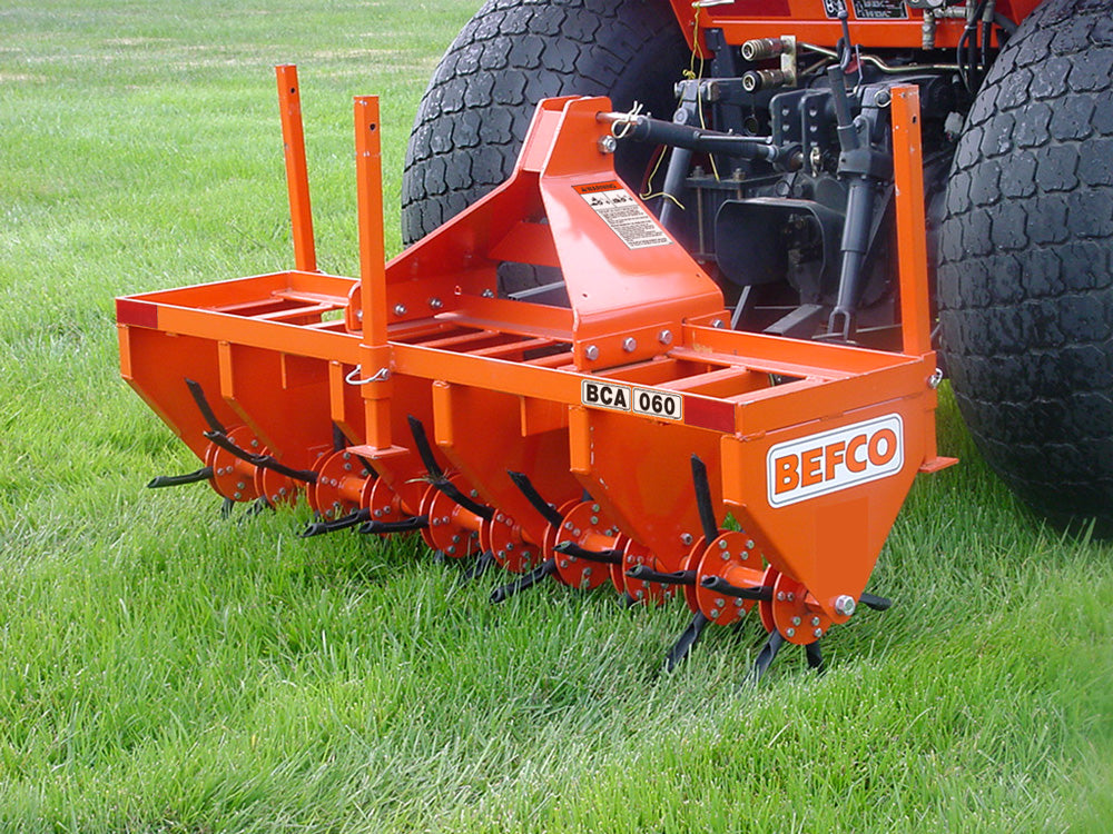 Befco Standard duty 3-Point Core Aerator | Model BCA-048, BCA-060 & BCA-072 | Working Width 48', 60" & 72" | Horsepower 20-50 HP | For Tractor