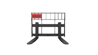 Erskine Pallet Forks | Model Walk Thru & Solid Back | Fork Length 42”–60” | Load Rating 3,700–5,500 lb | 8 To 30+ GPM | For Skid Steer