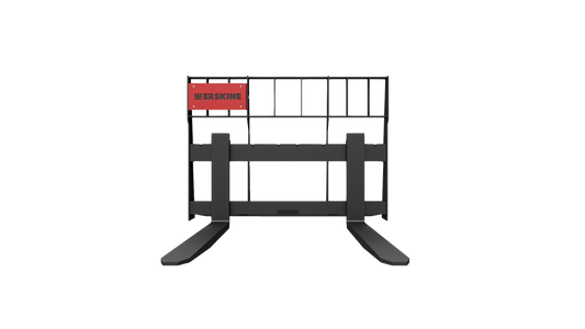 Erskine Pallet Forks | Model Walk Thru & Solid Back | Fork Length 42”–60” | Load Rating 3,700–5,500 lb | 8 To 30+ GPM | For Skid Steer