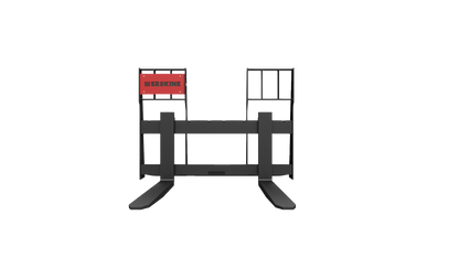 Erskine Pallet Forks | Model Walk Thru & Solid Back | Fork Length 42”–60” | Load Rating 3,700–5,500 lb | 8 To 30+ GPM | For Skid Steer