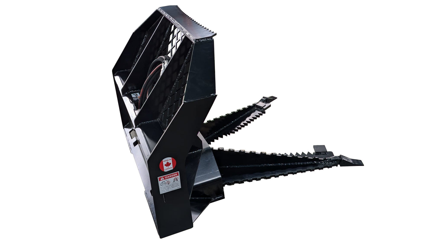 Martatch | Tree Puller | Model MHTPUQA | 34" Jaw Opening | 3/4" AR400 Steel Jaws | Hydraulic Flow 15 To 25 GPM | For Skid Steers
