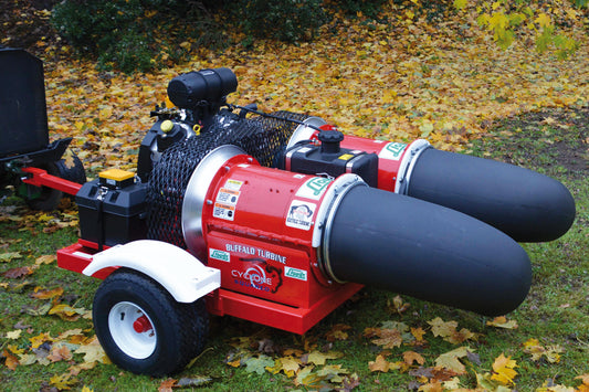 Buffalo Turbine Model BT-CKB4SQ Tow Behind Debris Blower - 360° Dual Nozzle Control - Twin Turbine