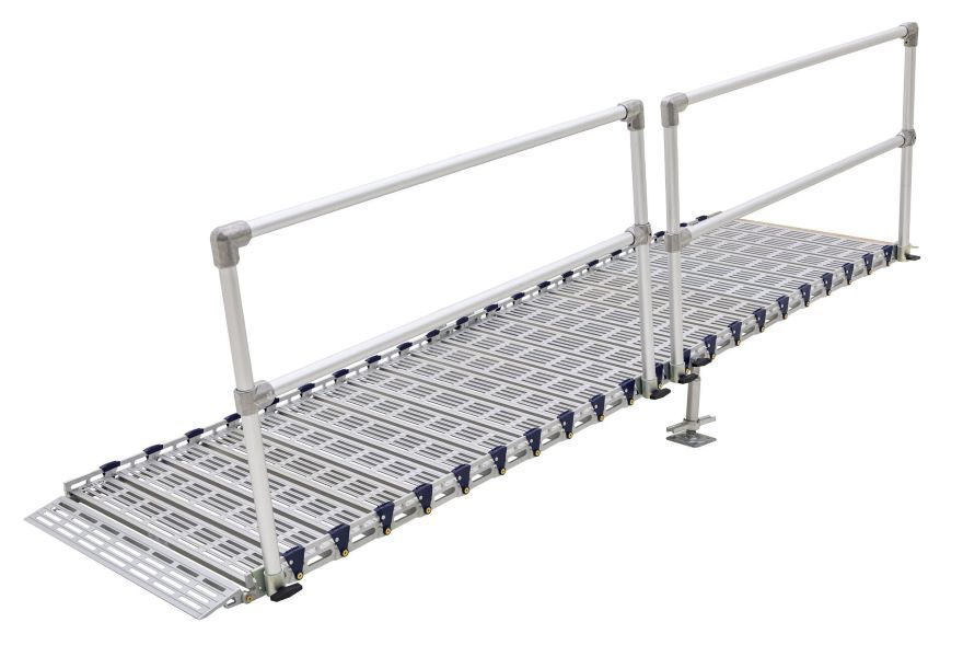 Silver Spring Roll-Tek Modular Ramp Kit | Model M36-30-2 | 36" W x 30' L | 1,000 lb Capacity | For Wheelchair & Mobility Access
