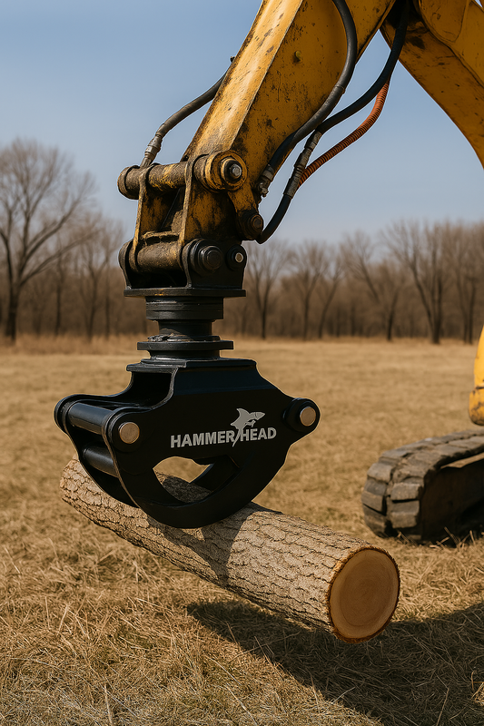 Hammer Head Bypass Grapple | Model GR-42 | Grapple Opening 42" | Machine Size 1.5-3 Tons | For Mini Excavators