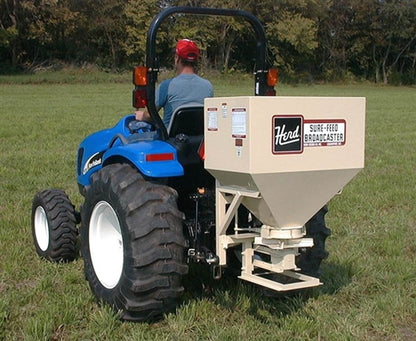 HERD Broadcast Seeder & Spreader | Model 750-3PT | Spread Width 40' | Hopper Capacity 9.5 Bushels | Horsepower 35-45 HP | For Tractors