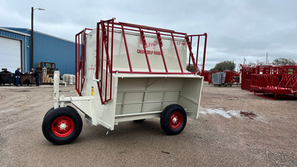Apache Equipment 160 Creep/Self Feeder | Length 8' | Capacity 160 Bushel | Portable & Skid | Heavy‑Duty Steel & Galvanized Options | For Daily Feeding Pressure