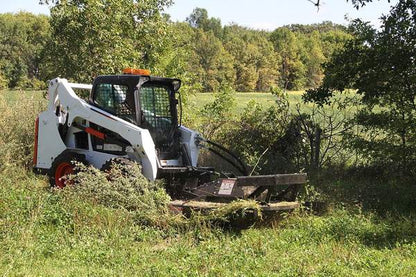 Erskine Rotary Brush Mower / Cutter | 66”, 72” & 78” Models | With Push Bar & Replacement Blade Kit | For Skid Steer